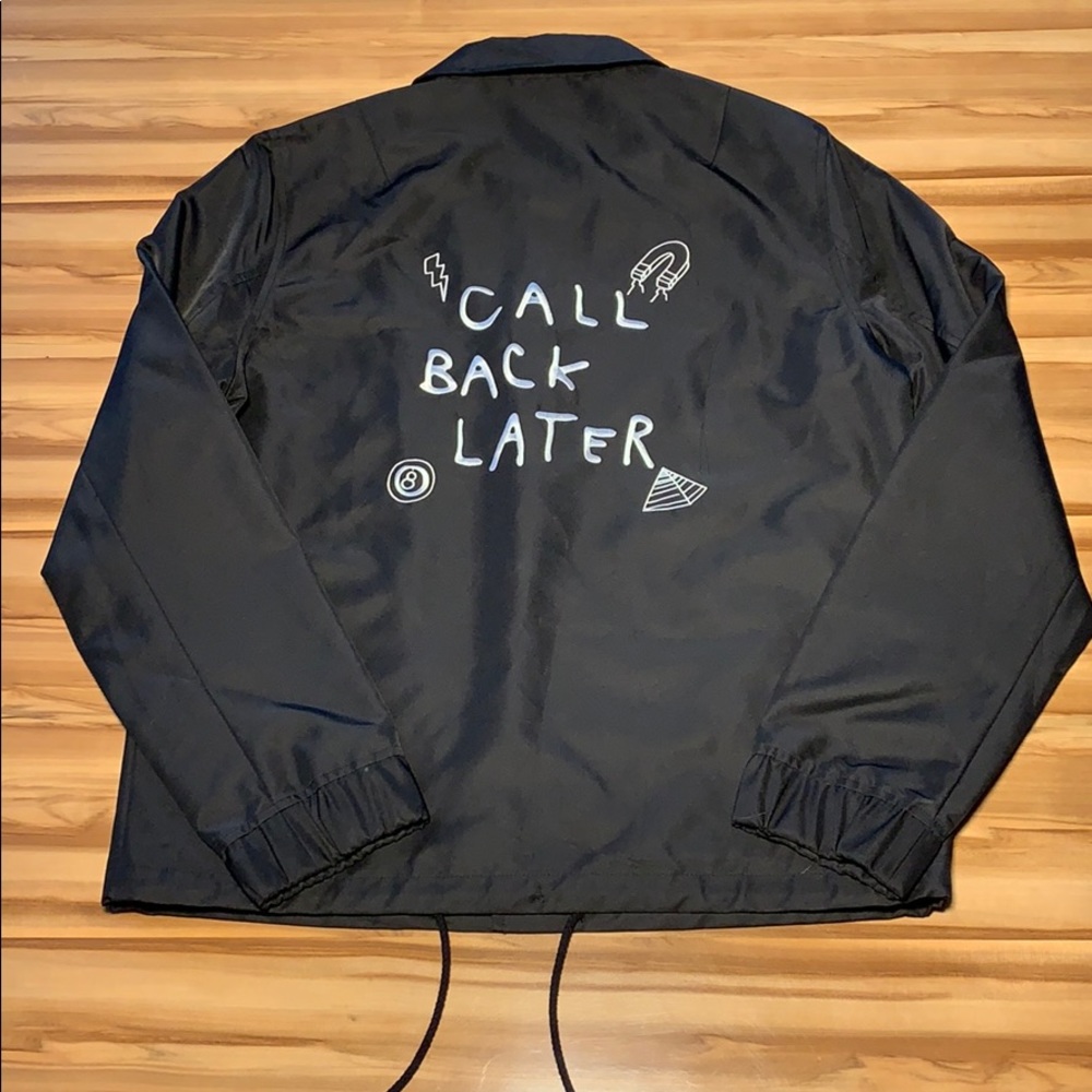 Men’s Embroidered “Call Back Later” Windbreaker
